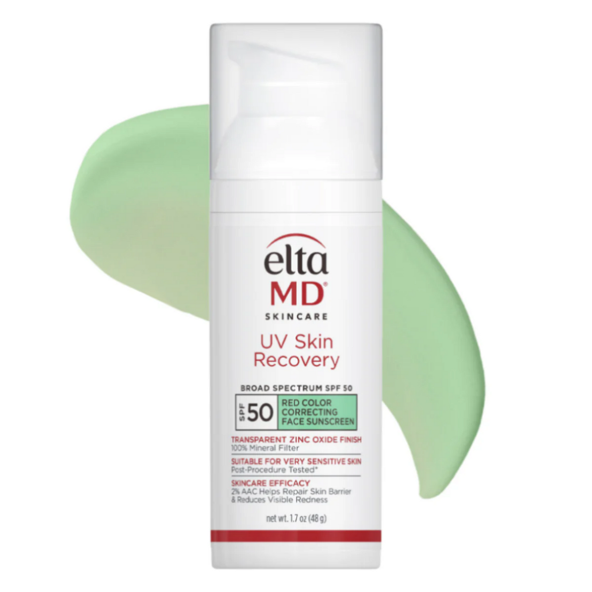EltaMD UV Skin Recovery Green Tint Mineral SPF 50 (1.7 oz)